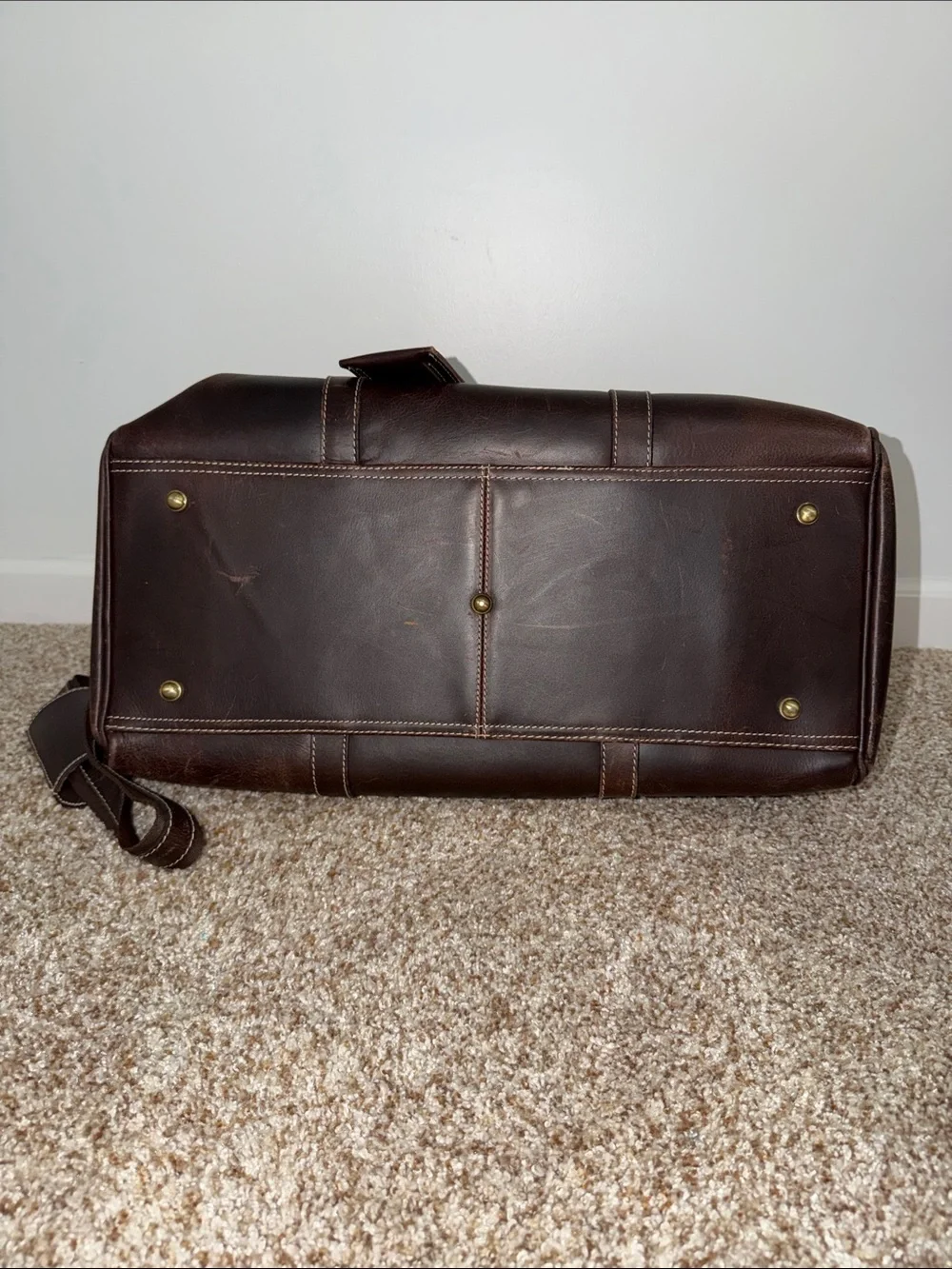 Rustic Town Sasha Carry On Leather Duffel Bag
